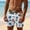 Sky Blue, variant on Men's Funny 3D Print Hawaii Swim Trunks Novelty Quick Dry Board Shorts with Drawstring Beachwear Vacation Shorts