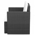 thumbnail image 2 of vidaXL Garden Chair with Cushions and Pillows Poly Rattan Black, 2 of 4