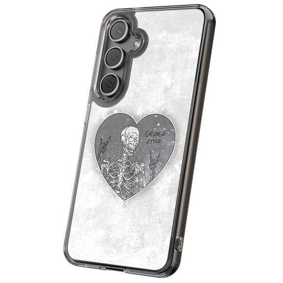 For Samsung Galaxy S24 Ultra, Hybrid Clear, Skeleton Love Print, USA