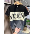 thumbnail image 4 of Camisetas para hombre, camisetas con alfabeto, camisetas para hombre, camisetas rojas, ropa vintage con estampado, ropa barata y estilo coreano, estilo Harajuku de verano normal, 4 of 5