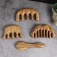 thumbnail image 3 of Wood Comb Head Scalp Massage Unisex Tooth Hair Comb Wooden Comb Type A, 3 of 7