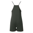thumbnail image 2 of Women Rompers Jumpsuits Polyester Spandex Shorts Overalls With Pockets Loose Comfy Summer Casual Wear, 2 of 4