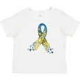 thumbnail image 3 of Inktastic Down Syndrome Awareness Blue and Yellow Hearts Ribbon Boys or Girls Baby T-Shirt, 3 of 5