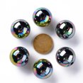 thumbnail image 3 of 500gs Opaque Acrylic Beads AB color Plated Round Black 20x19mm Hole: 2~3mm about 111pcs/500g, 3 of 6