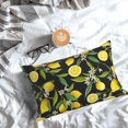 thumbnail image 5 of Honeii Lemon Fruits Flowers Leaves Print Pillow Cases,Plush Throw Pillow Covers,Decorative Pillowcase for Sofa, Couch, Living Room-20"x30", 5 of 6