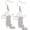 White, variant on Sparkling Hat Boot Dangle Earrings Multicolor Enamel Rhinestone Weatern Cow Country women earrings