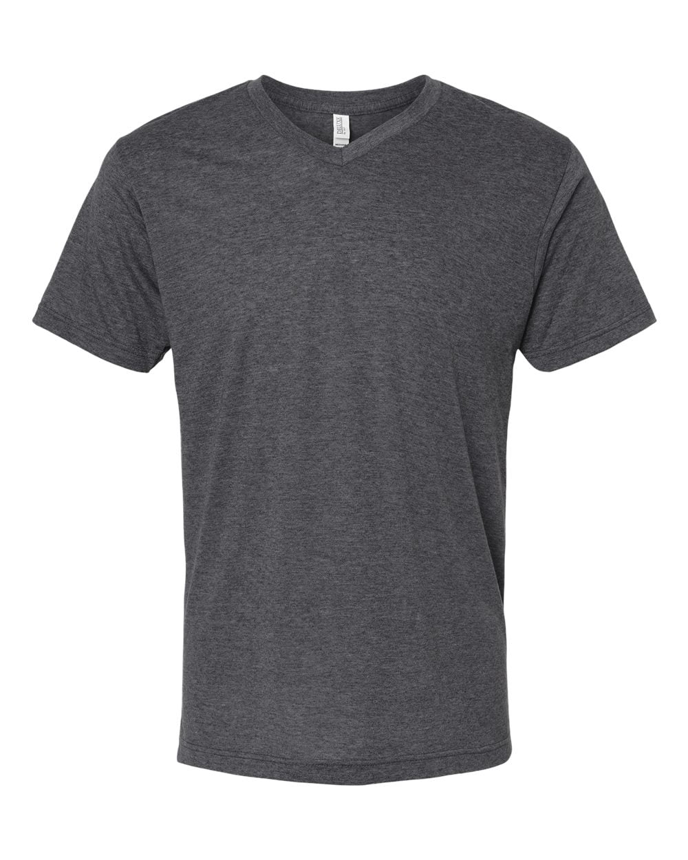 M&O 3543 T-Shirt à Col en V en Mélange de Luxe