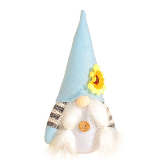 WIFKLSIIPG Easter Ornament Cute Little Flower Doll Decorative Ornament Plush Doll Elderly Man Figurine