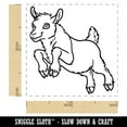 thumbnail image 2 of Jumping Baby Goat Self-Inking Rubber Stamp Ink Stamper - Orange Ink - Small 1 Inch, 2 of 7