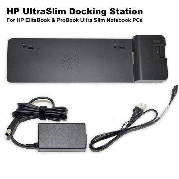 HP UltraSlim Docking Station with USB 3.0, DisplayPort, VGA & Gigabit - E5C22AV#ABA