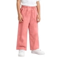 thumbnail image 3 of Trendfront Girls Casual Pants Summer Thin Lightweight Double Layer Gauze Home Wear Slacks Solid Color Soft Breathable Loose Fit Kids Long Trousers, 3 of 6