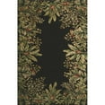 thumbnail image 1 of HomeRoots 353561 2 ft. x 3 ft. Wool Black Area Rug, 1 of 1