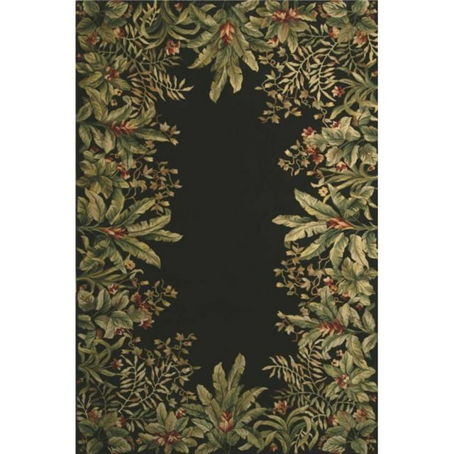 HomeRoots 353561 Tapis en Laine Noir 2 Pi x 3 Pi