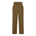 thumbnail image 5 of Hfyihgf Women's Classy High Waisted Corduroy Pants Casual Comfy Straight Leg Trousers with Pockets(Brown,3XL), 5 of 8