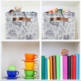 thumbnail image 6 of GZHJMY Plaid Paris Eiffel Tower Storage Bin for Toy Storage Basket Dirty Clothes Sundries Office Home Closet Shelf Cube Box Waterproof Laundry Basket Collapsible Organizer, 6 of 7