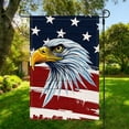 thumbnail image 7 of AZXY 4th of July Garden Flag 15.7x23.6 Inch Double Sided Patriotic Bald Eagle Stars and Stripes Outdoor Yard Decorations, 7 of 7