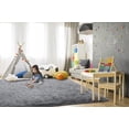 thumbnail image 4 of Alfombra TWINNIS de felpa suave antideslizante, 244 x 305 cm, color gris, 4 of 9