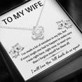 thumbnail image 3 of To My Wife Ver 3 Necklace, Valentine Couple Gift, Anniversary Birthday Pendant Gift, Gift For Him, Gift For Her, Happy Father Day Mother Day Gift, 3 of 4