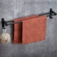 thumbnail image 3 of Toallero libre perforado, espacio de aluminio para baño, inodoro, toallero doble, almacenamiento de toallas, estante de baño para colgar en la pared Xemadio 2035035-3, 3 of 9
