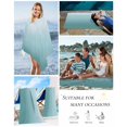thumbnail image 5 of Turquoise Ombre Beach Towels Oversized Super Absorbent, Teal White Gradient Modern Abstract Art Lightweight Bath Towel Quick Dry Sets For Bathroom/Pool/Rv Camping/Beach Play/Gym Room/Picnic 30"x60", 5 of 8