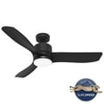 thumbnail image 2 of Hunter - Bolsa Indoor Ceiling Fan With Light, Remote, 52-inch, Matte Black, Casual-style, 6-speed DC Motor, 52967, for Living Rooms, Bedrooms, 2 of 16