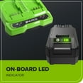 thumbnail image 6 of Greenworks 24V 4.0Ah USB (2-pack) Starter Kit with 4A Dual Port Charger, 6 of 10