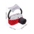 thumbnail image 2 of OULII Dog Chewing Toy Squeaky Cotton Rope Red 1Pack for Outdoor Play, 2 of 8