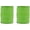 Parrot Green, variant on Pack of 2 Paper Raffia Ribbon Rolls 200 Yards for Kraft Packaging and Decoration (White)