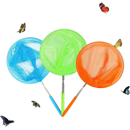 JOYWEI Kids Telescopic Butterfly Fishing Nets Great for Catching Insect ...