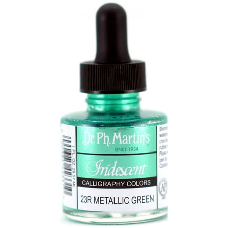 UPC: 0090385423310 | Dr. Ph. Martin s Iridescent Calligraphy Color  1.0 oz  Metallic Green (23R)