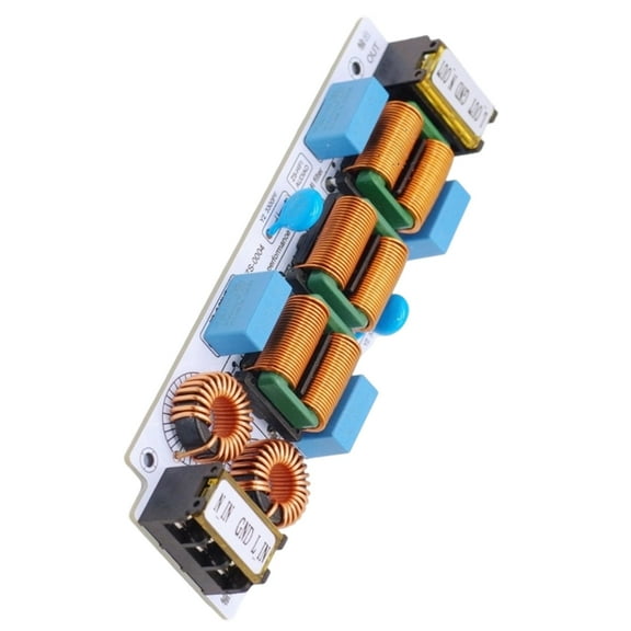 Thin Electromagnetic Interference Suppressor Noise Filter Double Protections Circuit AC110-250V 6/10A