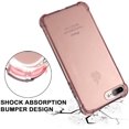 thumbnail image 4 of for iPhone 7 Plus Case, for iPhone 8 Plus Case, FYBTO Crystal Clear Shock Absorption Technology Bumper Soft TPU Cover Case for iPhone 7 Plus (2016)/iPhone 8 Plus (2017) - Clear, 4 of 5