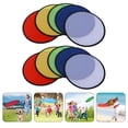 thumbnail image 1 of PENIKOKO 10Pcs Portable Polyester Flying Discs Assorted Colors Fun Outdoor Party Game, 1 of 8