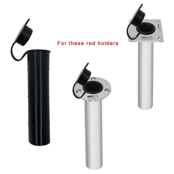 3x 2 Black Rubber Fishing Rod Holder Rack Insert Tube Protector  Replacement 