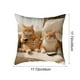 thumbnail image 3 of Juego de almohadas con estampado de animales bonitos para dormitorio, sala de estar, sofá, cojín de 45 x 45 cm para decoración de sofá y sala de estar, funda de almohada aterciopelada., 3 of 6