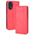 thumbnail image 1 of Compatible with Motorola Moto G 5G 2022 Case Magnetic Closure Vintage Pattern PU Leather Wallet Cover with Card Slots-Red, 1 of 5