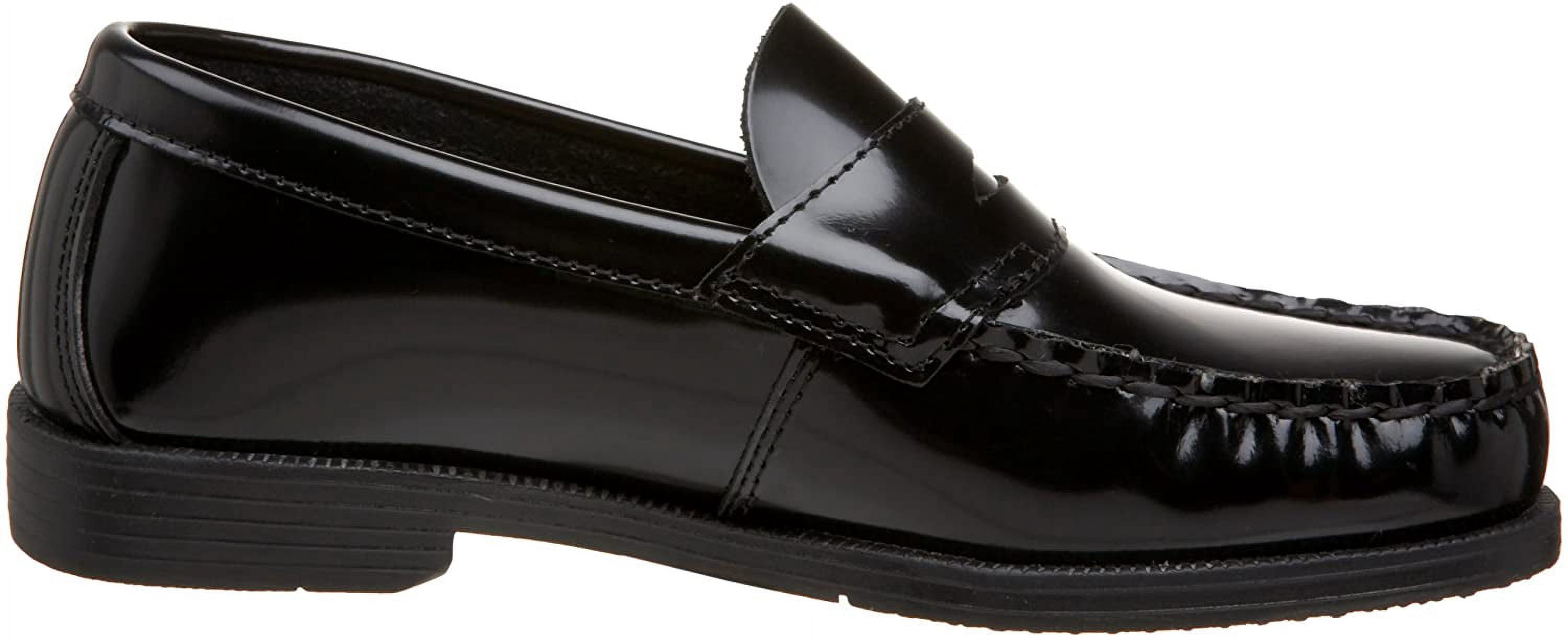 School Issue Children's Simon Black Leather Penny Loafers for Little and Big Boys Size 13.5M
