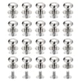 thumbnail image 1 of Unique Bargains 10mm Ball Head Stud Rivets Screw Back, 20Pack Round Head Button Nipple Rivet, Silver Tone, 1 of 7