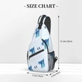 thumbnail image 3 of ZNDUO Sling Bag, Men Shoulder Backpack Small Cross Body Chest Sling Backpack-Dog Head Print Pattern, 3 of 8