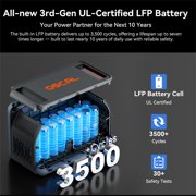 OSCAL PowerMax 1800 SE Solar-Powered Generator – 1024Wh LiFePO4 Battery Station, App-Controlled for Home & Camping
