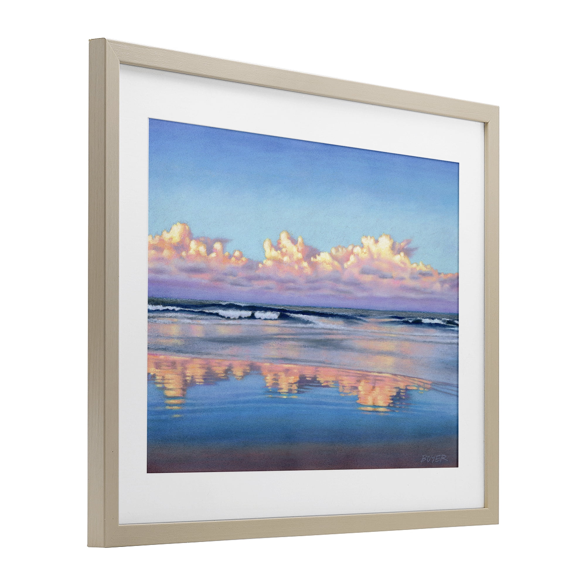 Stupell Industries Cloud Illusions Reflection Birch Framed Print Under Glass, design by Susy Boyer