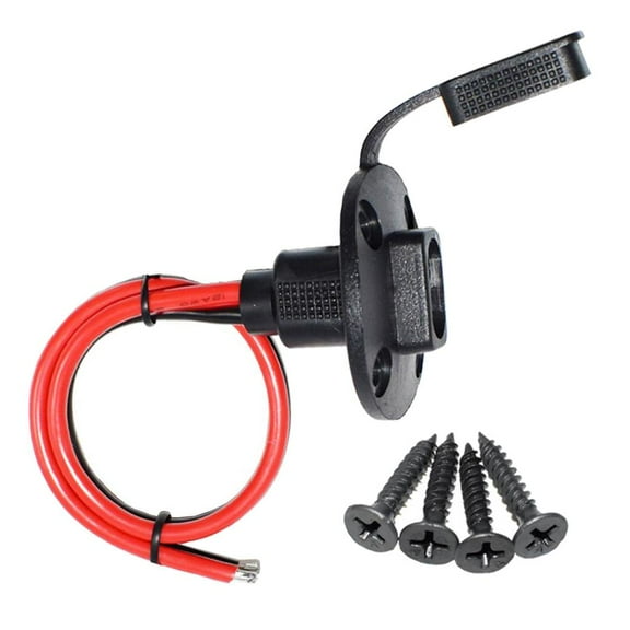 Universal 30cm SAE Socket Sidewall Port Cable Battery Chger 30cm