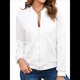 thumbnail image 1 of Chaqueta Informal Holgada de Cuadros Pequeños para Mujer, de Color Liso, Tendencia Otoñal, con Cremallera, Larga y Cuello Redondo. L, 1 of 7