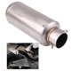 thumbnail image 2 of Silenciador de escape Universal para motocicleta de Metal, tubo de escape con punta plateada, 2 of 12