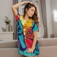 thumbnail image 3 of Fotbe Gaming Bata de Dormir para Mujer con Estampado, Camisón de Algodón de Manga Corta, Ropa de Dormir Casual, 3 of 6