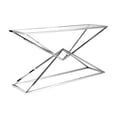 thumbnail image 1 of Home Gear Gable Stainless Steel Console Table in Silver, 1 of 1
