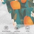 thumbnail image 5 of Yayeee 2 Pack Hand Towels for Bathroom 100% Cotton 16" x 28" Soft Absorbent Kitchen Towel, Orange Leaves, 5 of 7