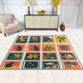 thumbnail image 2 of Yayeee Area Rugs for Living Room 5.2'x4' Non Slip Washable Bedroom Floor Carpet, Jungle Stamp, 2 of 5