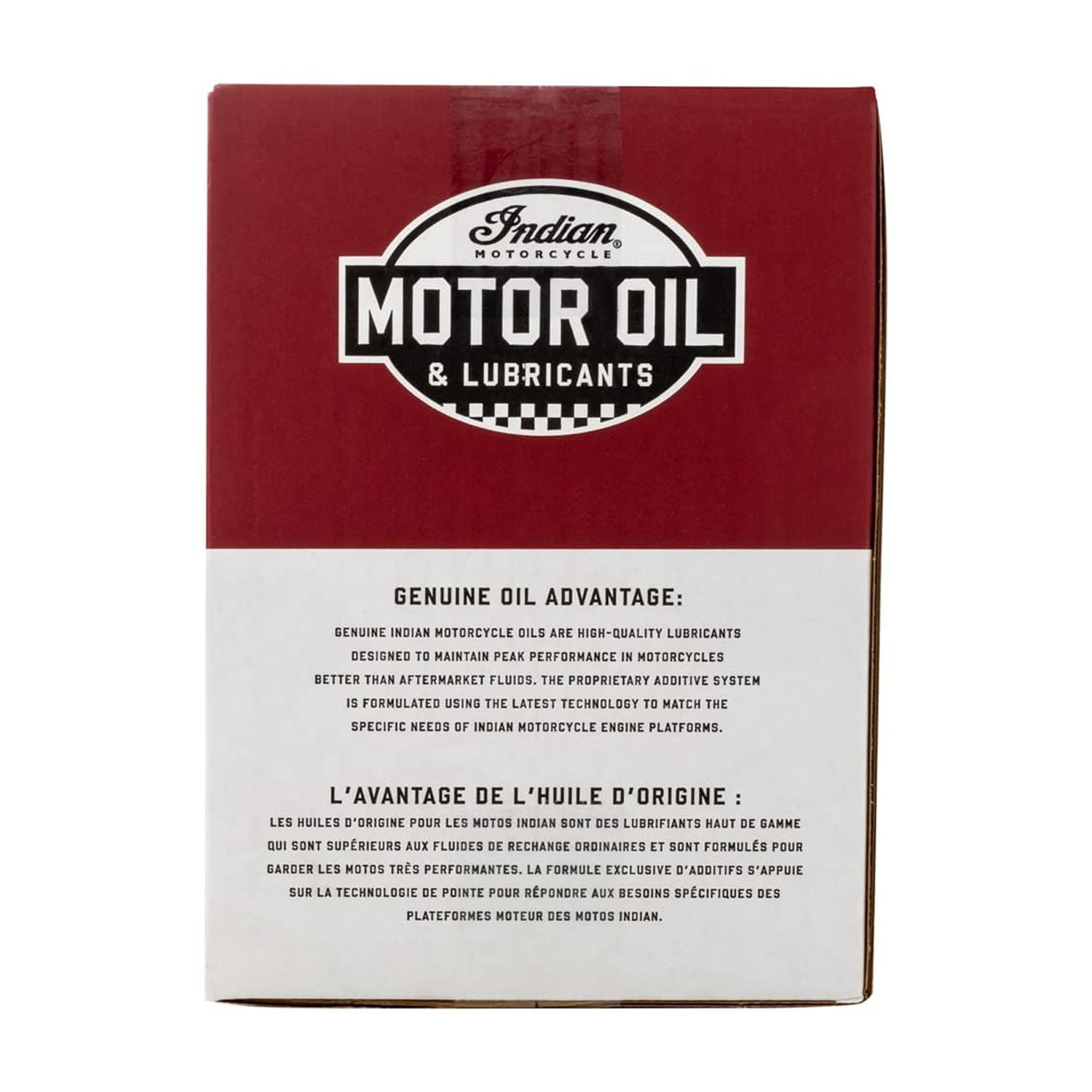 Indian Motorcycle Oil Change Kit for All 60 & 69 Cu In Liquid-Cooled Scout Engines, 4 Quarts 15W-60 Full Synthetic Oil, 1 Oil Filter, 2 Washers, Clutch Performance, Engine Protection - 2880191