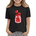 thumbnail image 3 of Lover Graphic T Shirt for Kids Girl Boy Fall Summer Short Sleeve Happy Gift Valentines Day Brunch Kawaii Tops T shirt Kid 2026 Soft Comfy Clothes Regular Fit, 3 of 9